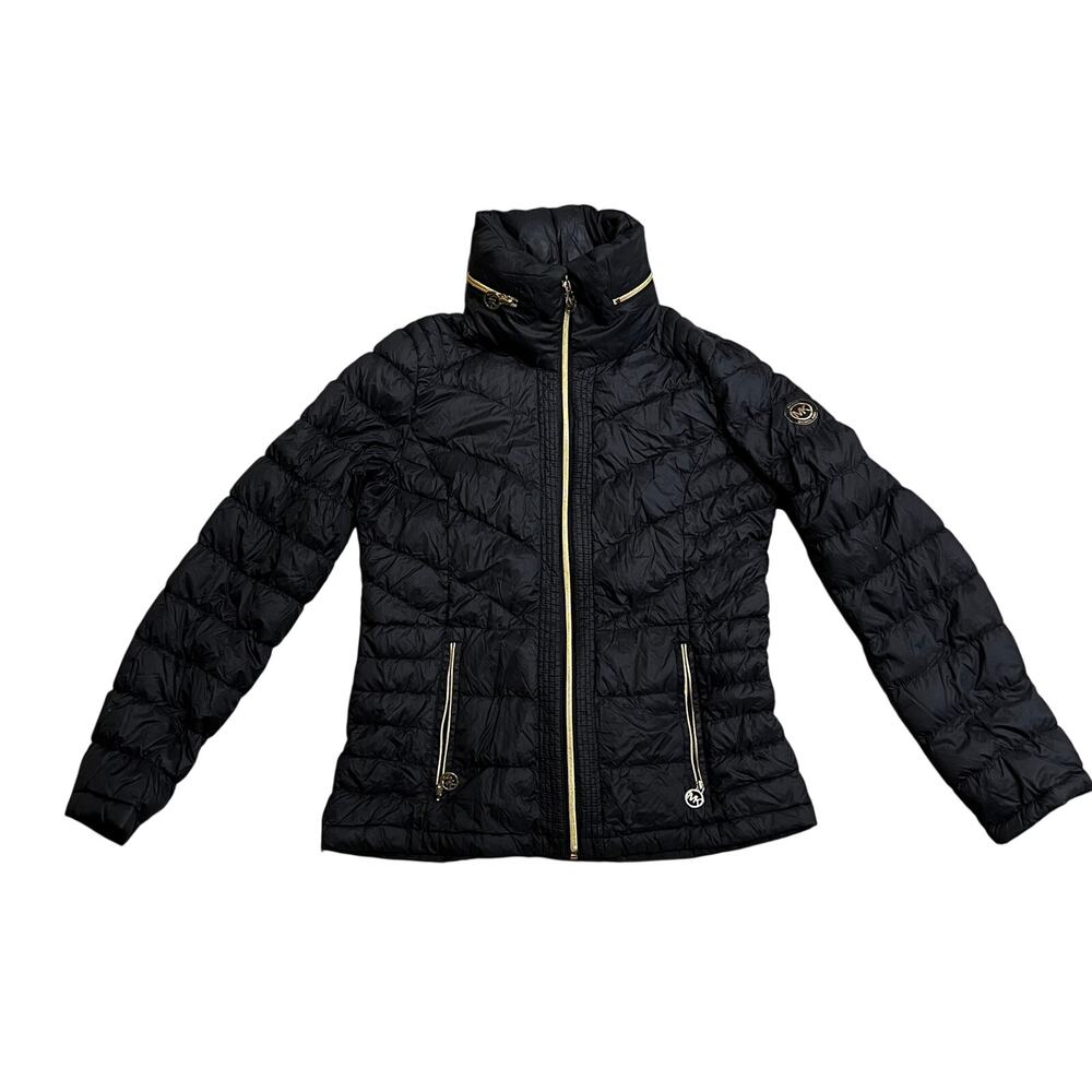 MICHAEL MICHAEL KORS Women's Packable Down Fill Jacket Size S In Black